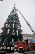 New Year's tree in Kharkiv