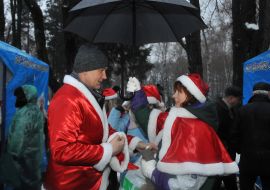 Participant of the race of Ded Moroz