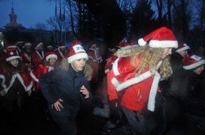 Participant of the race of Ded Moroz