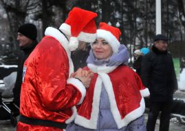 Participant of the race of Ded Moroz