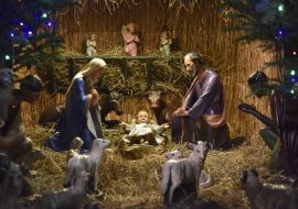 Christmas shop in the temple