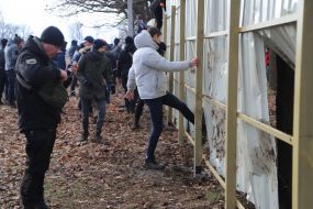 Activists are trying to dismantle the fence