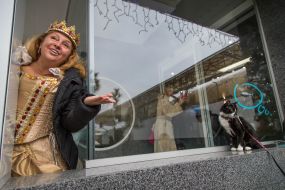 Відкриття скульптури кота в Одесі