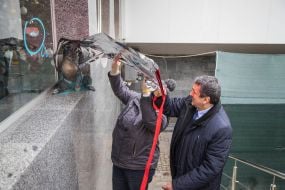 Відкриття скульптури кота в Одесі
