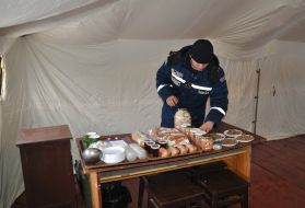 Mobile heating point in the Kirovograd region