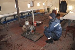 Mobile heating point in the Kirovograd region