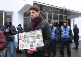 The action "Bring cans to the Ministry of Internal Affairs"