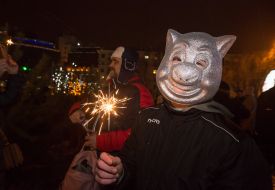 People celebrate New 2019