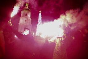 People celebrate New 2019