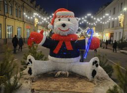 The figure of the bear on Sahaidachny