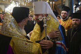 Patriarch Bartholomew and Metropolitan Epiphanius
