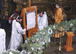 Christmas liturgy in St. Sophia Cathedral