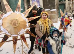 Procession stargazers in Lviv