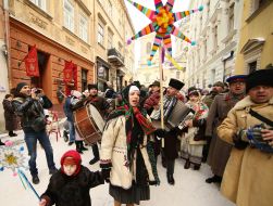 Procession stargazers in Lviv