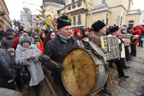 Procession stargazers in Lviv