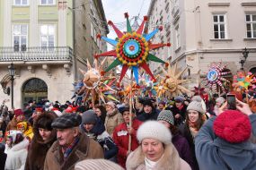 Procession stargazers in Lviv