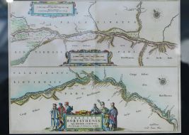 Copy of the ancient map "The Dnipro's current"