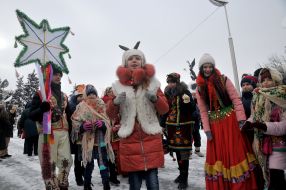 Participants of the festive parade "Den-fest-2019"