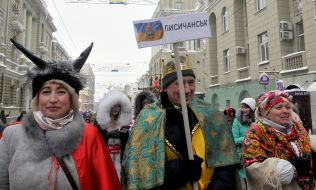 Participants of the festive parade "Den-fest-2019"