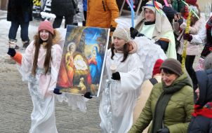 Participants of the festive parade "Den-fest-2019"