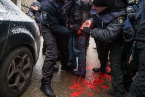 Police detain activist