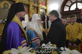 Filaret and Petro Poroshenko