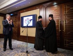 Petro Poroshenko, Svyatoslav Shevchuk and Metropolitan Epiphanius