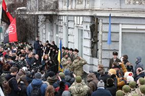 Opening of the memorial bas-relief to Simon Petliuri