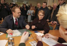 Yulia Timoshenko and Sergey Vlasenko