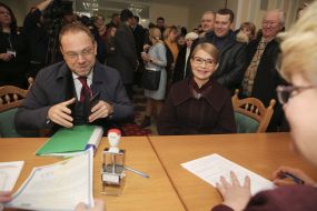 Yulia Timoshenko and Sergey Vlasenko