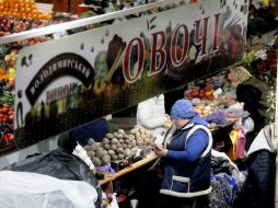 Seller in the Vladimir market