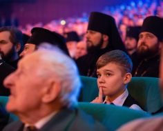 Participants of the festivities on the occasion of the 90th anniversary of Filaret