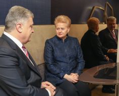 Petro Poroshenko and Dalia Grybauskaite