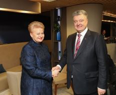 Петр Порошенко и Даля Грибаускайте