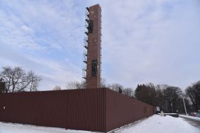 Риштування біля Монумента Слави