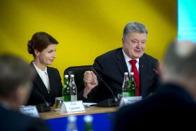 Petro Poroshenko with his wife Marina