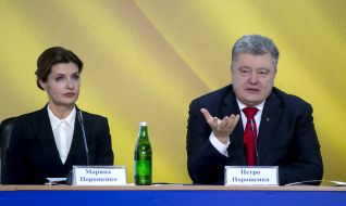 Petro Poroshenko with his wife Marina