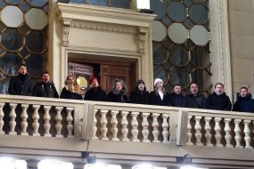 Participants of the Great Choir Fleshmobile