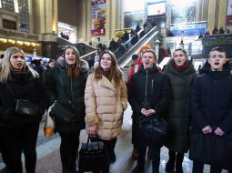 Participants of the Great Choir Fleshmobile