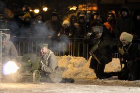 Historical reconstruction of the battle for the Arsenal plant