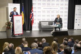 Vladimir Groisman and Erna Solberg