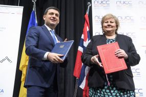 Vladimir Groisman and Erna Solberg