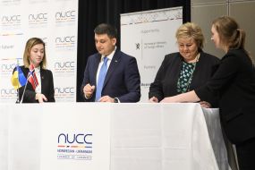 Vladimir Groisman and Erna Solberg