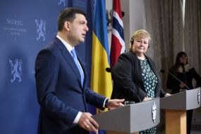 Vladimir Groisman and Erna Solberg