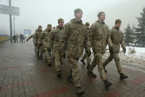 Lyceum students of the Kiev military lyceum named after Ivan Bogun