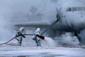 Elimination of a conditional fire in a plane