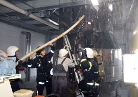 Liquidation of the fire in the Nikolaev port