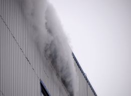 Fire in Nikolaev port
