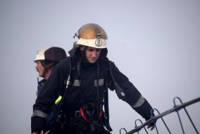 Liquidation of the fire in the Nikolaev port