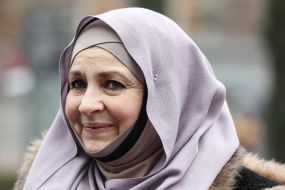 Participants of the action dedicated to World Hijab Day